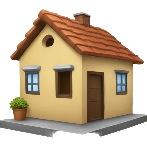 Mano emoji sosteniendo una casa. emoji