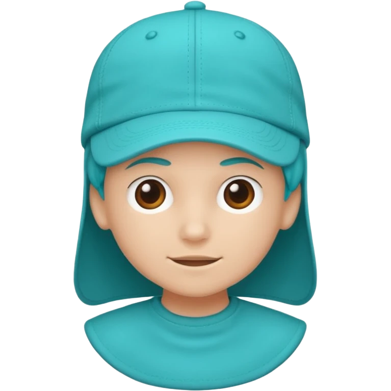 Turquoise Cap emoji