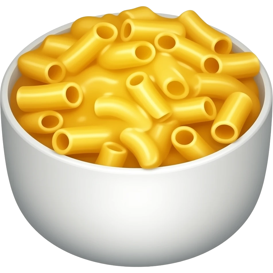 Macaroni cheese bowl emoji