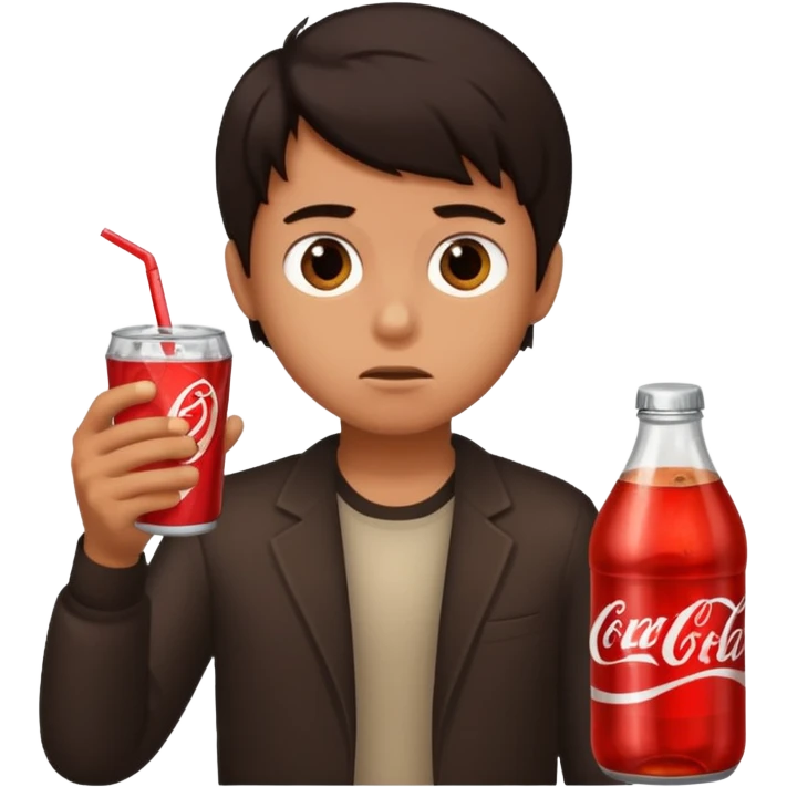 boy refusing a soda emoji