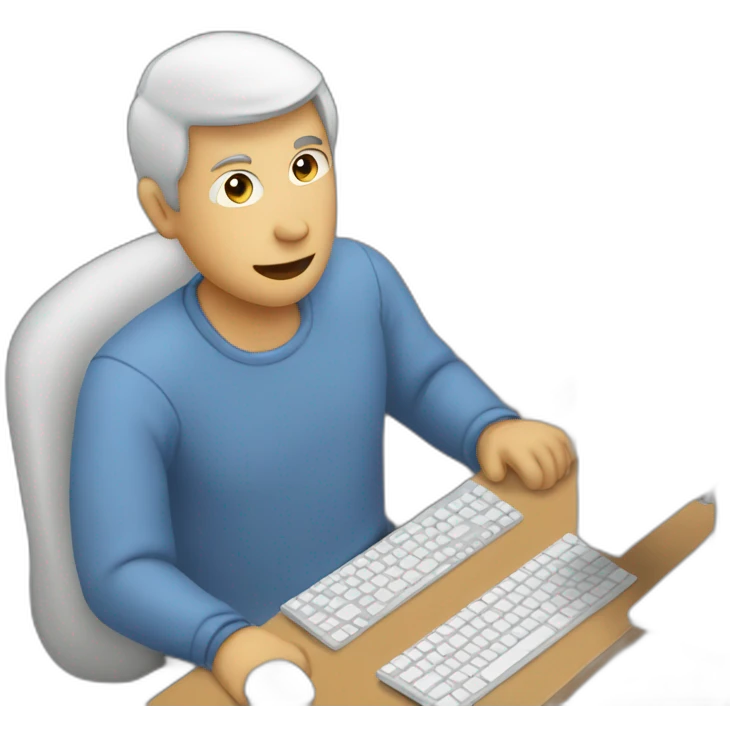 MAN ON COMPUUTER emoji