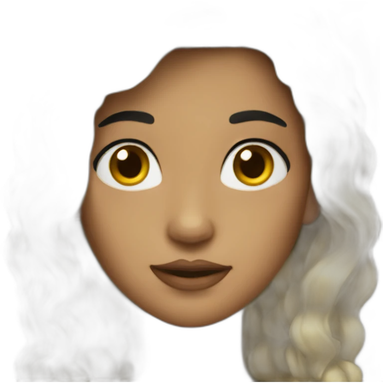 Siren black hair emoji