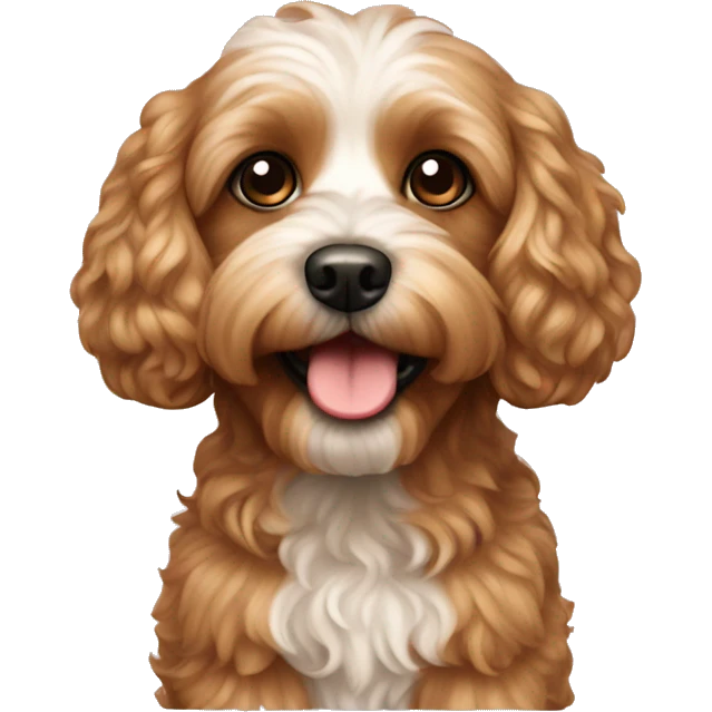 Cavapoo dog emoji