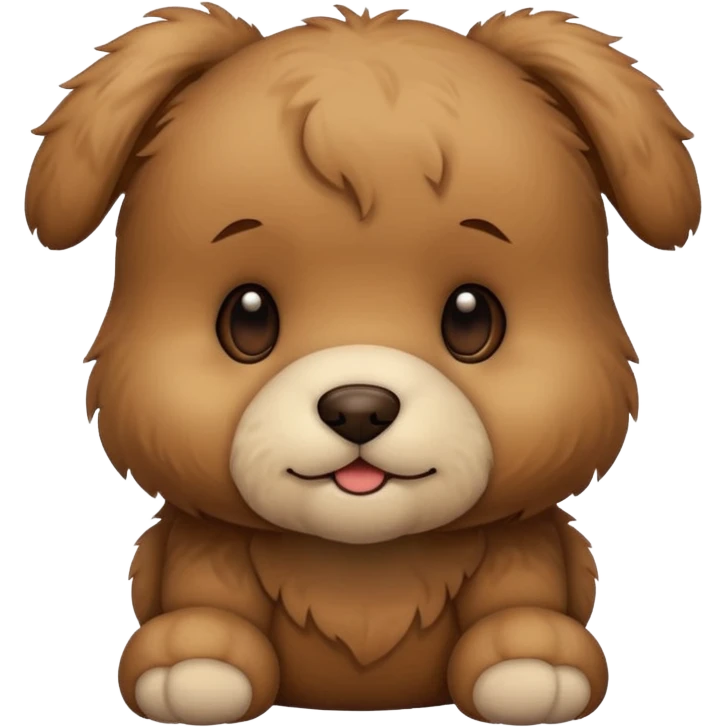 Teddy puppy  brown iOS style emoji