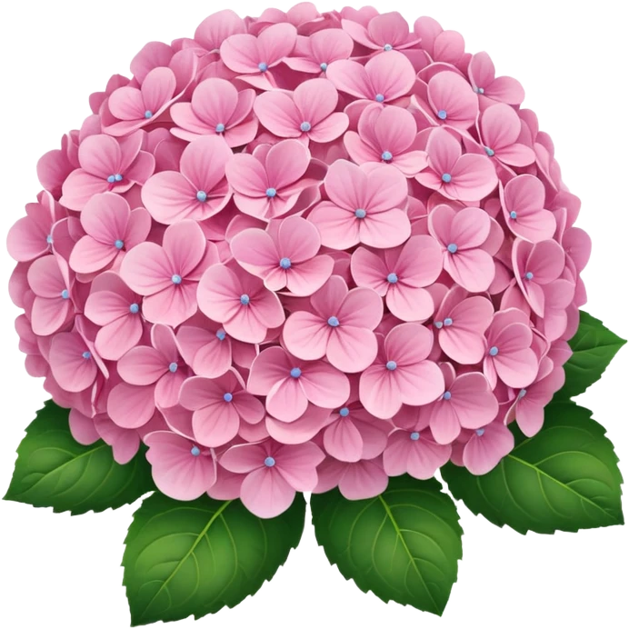 pink hydrangeas emoji