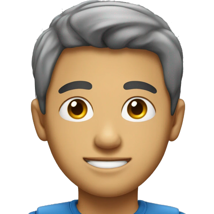 Adolescente moreno con corona emoji