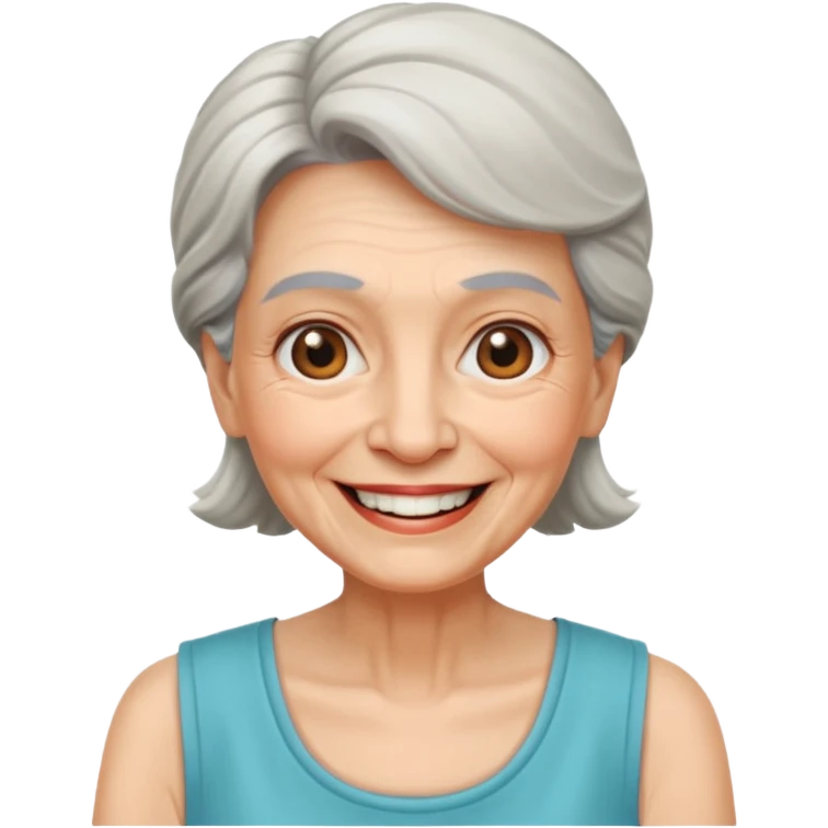 Old Women In Sleeveless emoji