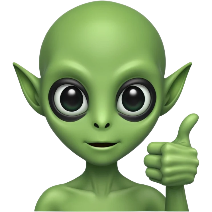 thumbs up alien emoji