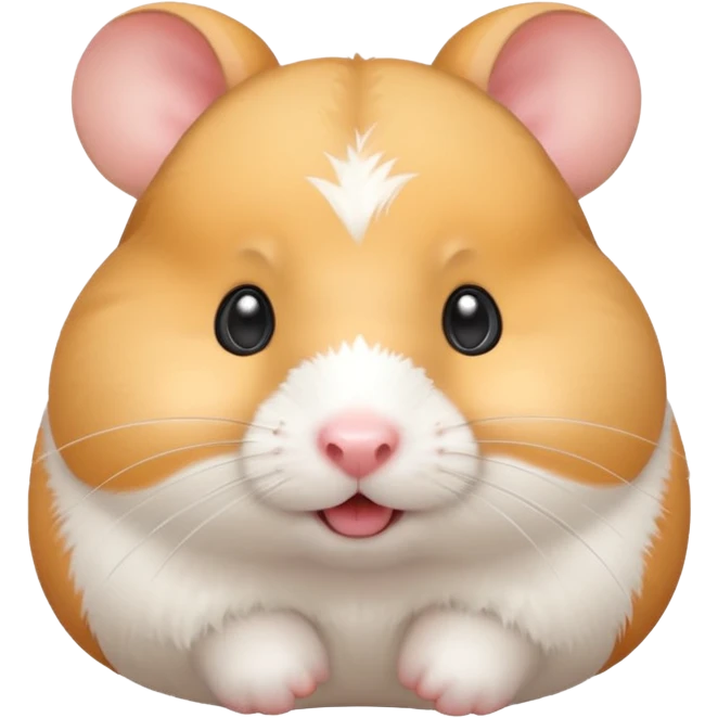 Cute hamster with three shape mouth  emoji