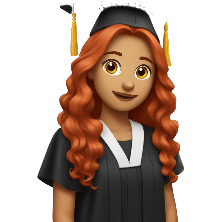 Graduated girl like this👩🏻‍🎓 but with red hair emoji