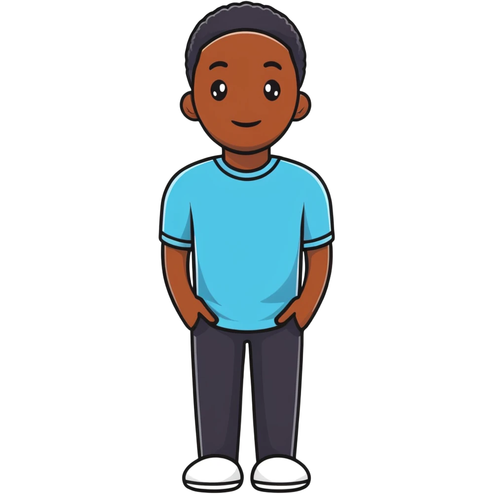black man emoji