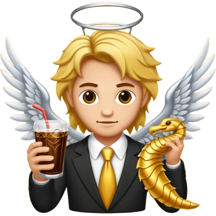 leon con alas y cola de escorpion emoji