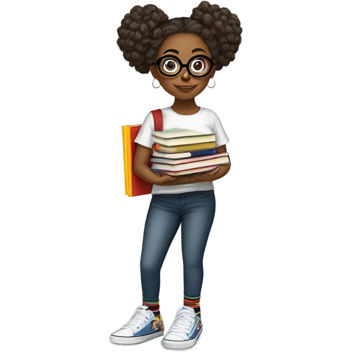 Nerdy girl emoji