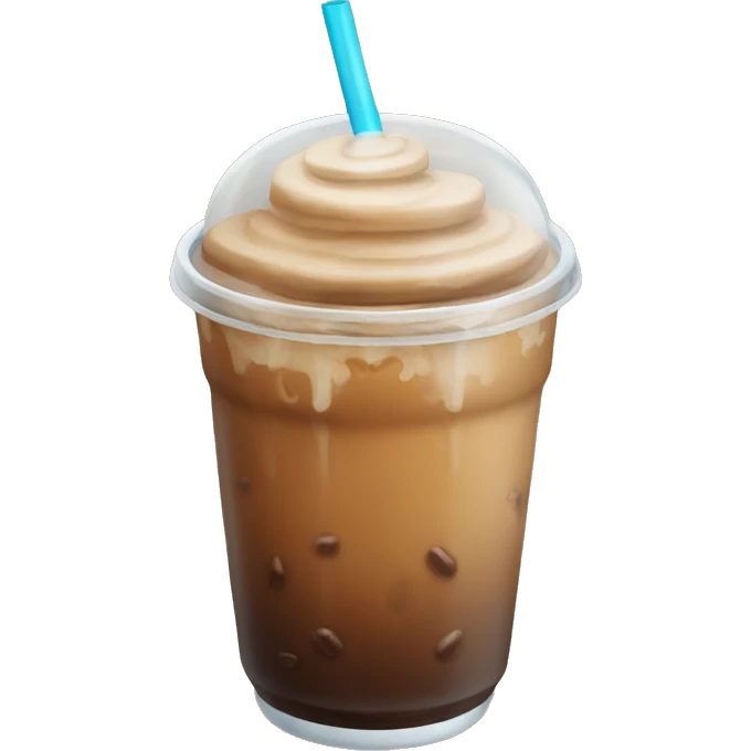 Iced coffee emoji