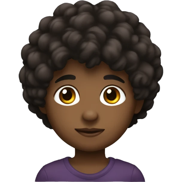 niño de pelo negro, piel palida, ojos marrones y delgado emoji