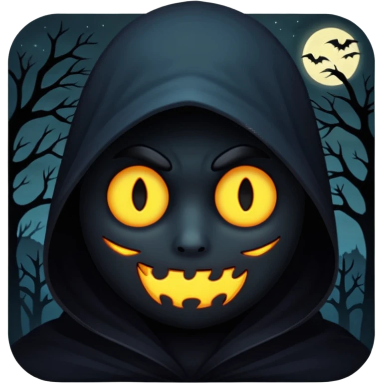 creepy dark night emoji