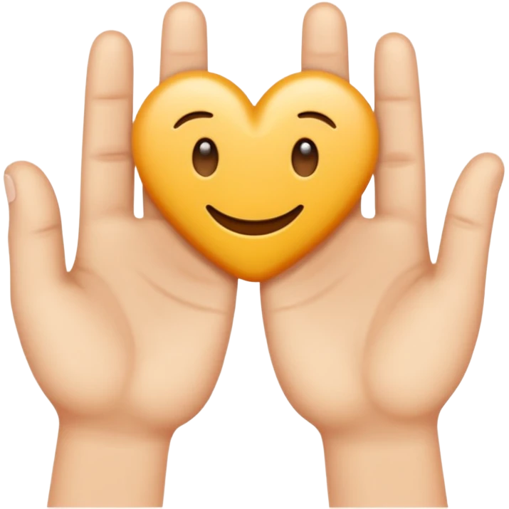 Les doigts des deux mains qui forme la lettre W emoji