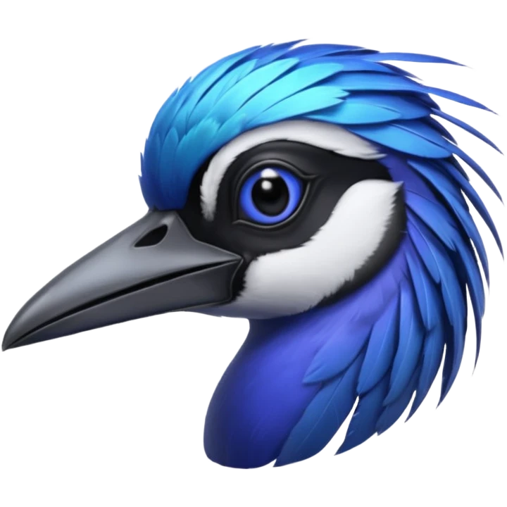 Blue Sicklebill headshot emoji