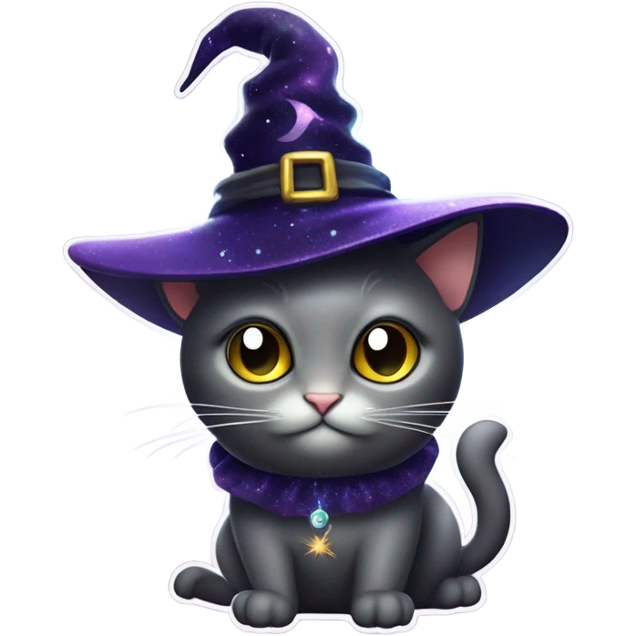 Magic cat witch emoji