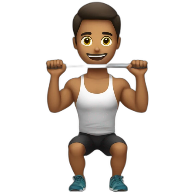Barbell Squat emoji