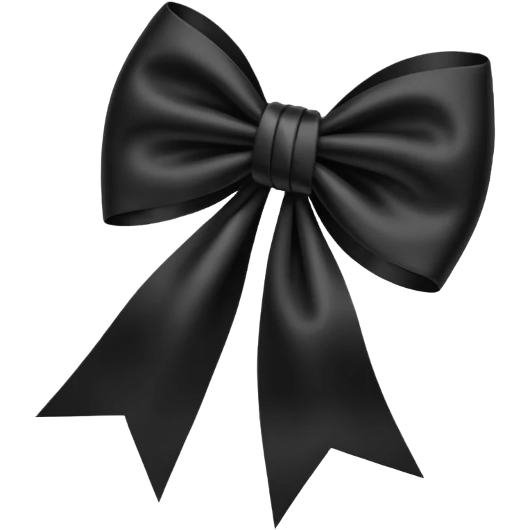 Black bow emoji