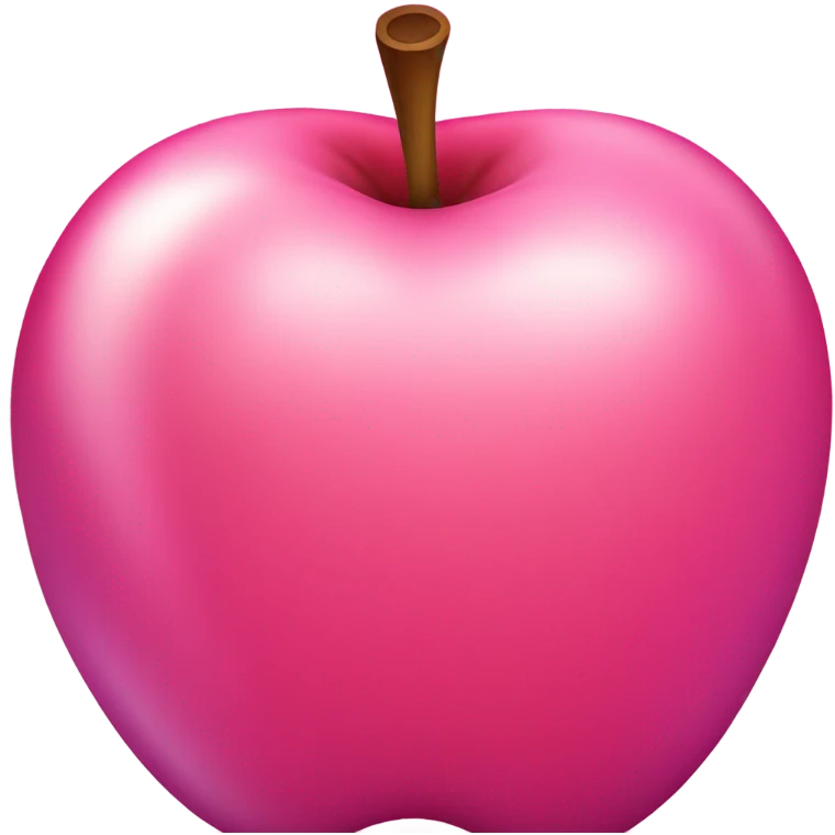 Pink apple emoji