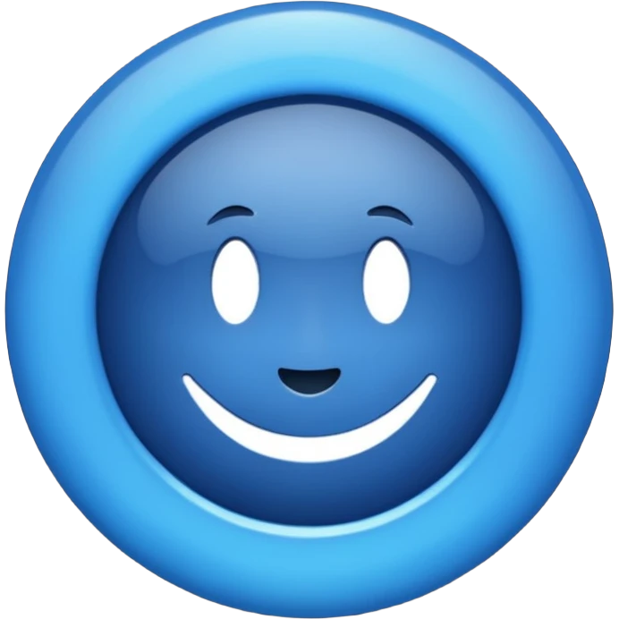 Un V vérification dans un cercle bleu emoji