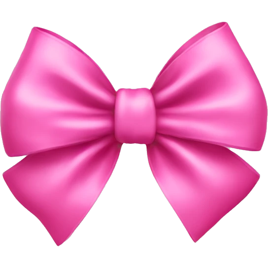 Pink bow emoji