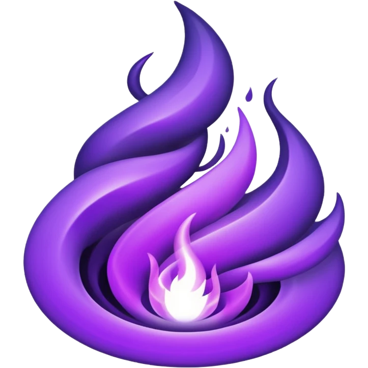 Wicked purple flames emoji