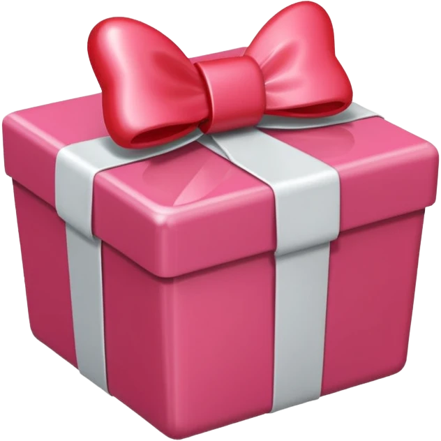 pink heart coming out of a red box with a bow emoji
