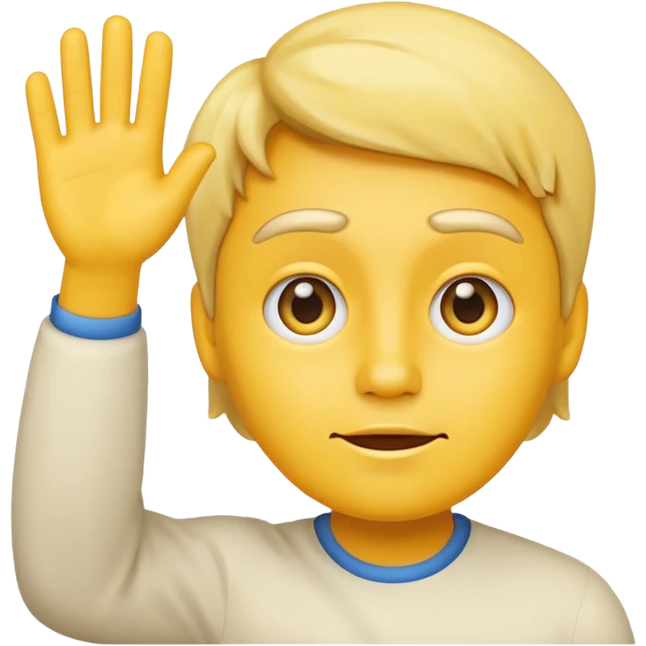 concerned yellow facial emoji waving hi  emoji