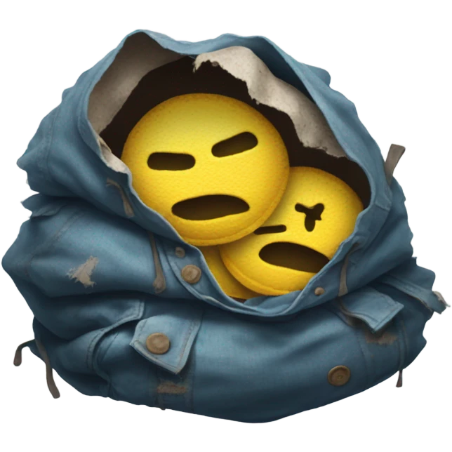 pile of ripped rotten clothes emoji