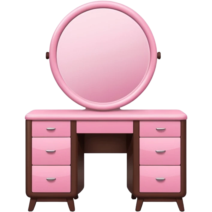 pink and brown modern vanity emoji