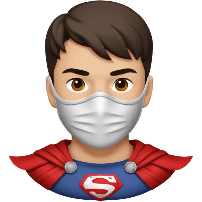 “hero with half-face mask emoji
