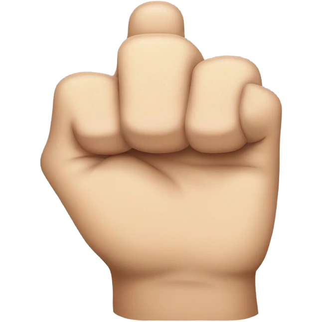 a fist looking up with index and pinky fingers extended emoji