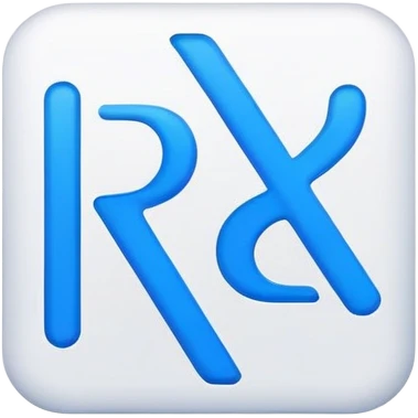 news agency logo with blue R emoji