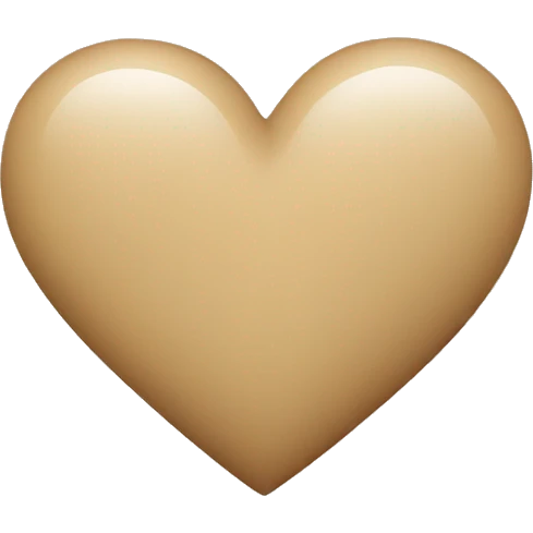 beige emoji heart  emoji