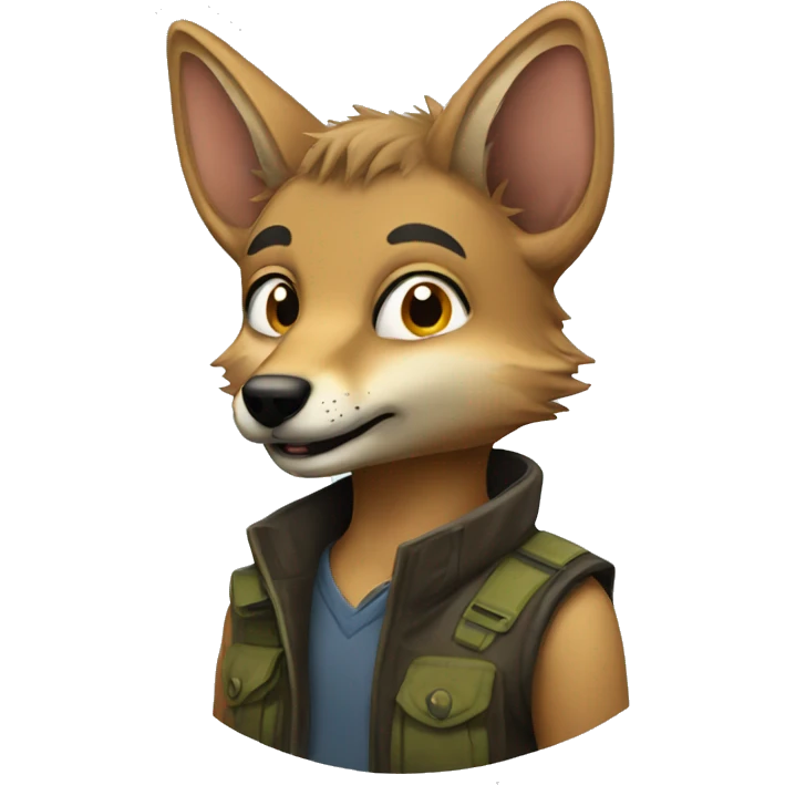 furry male jackal emoji