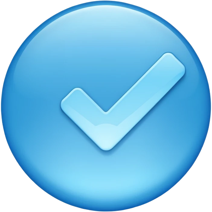 An Instagram blue tick emoji