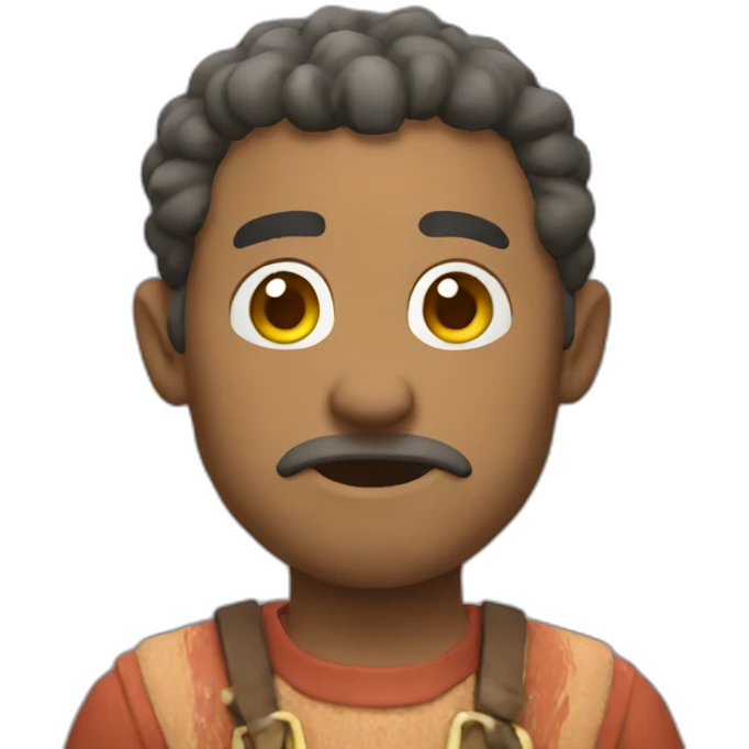 Crazy villager emoji