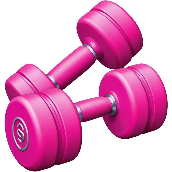 Pink hand weights workout  emoji