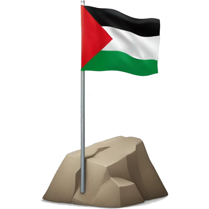 Palestine flag with no entry symbol emoji
