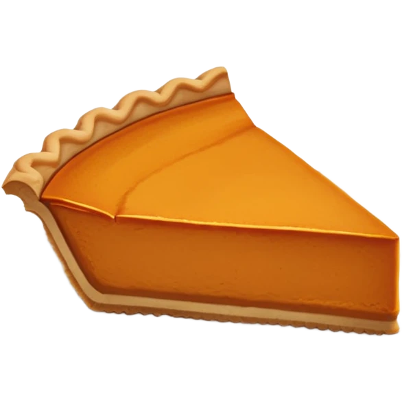 Pumpkin pie on plate  emoji