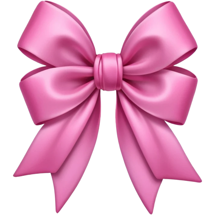 Pink tulips with a bow emoji