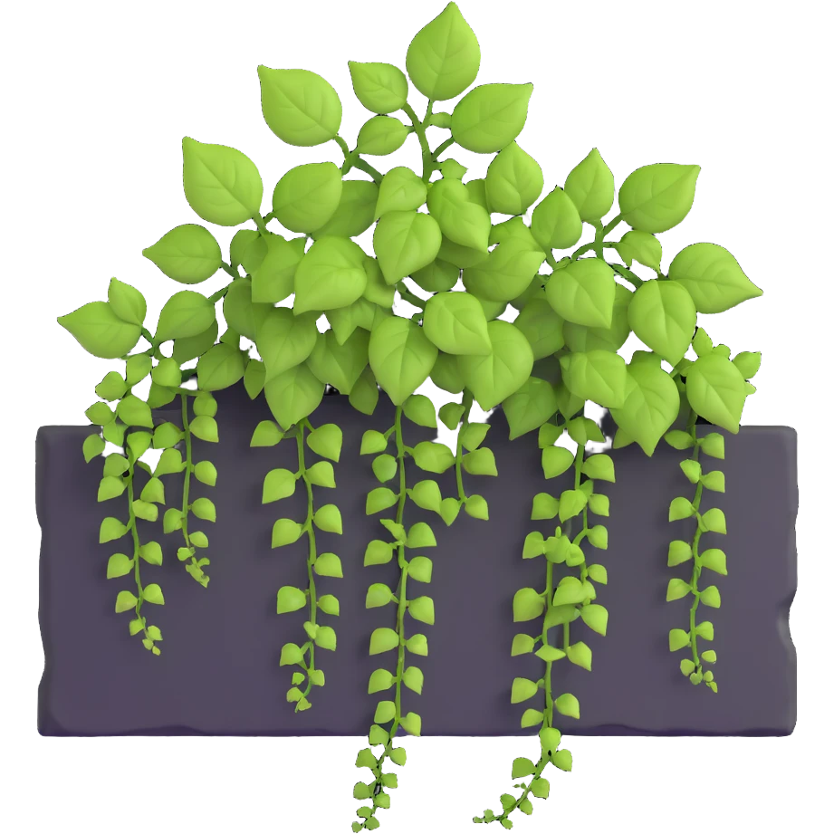 ivy plant growing on a wall emoji
