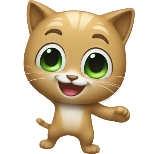 Un chat qui dab emoji
