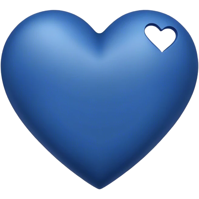 Dark blue heart emoji