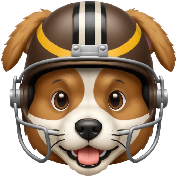 Football dog emoji