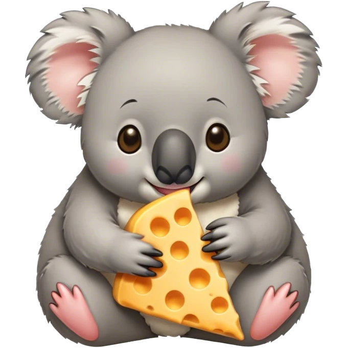 Koala eating cheese emoji