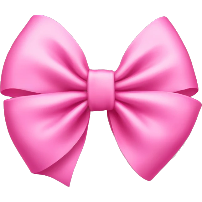 Pink bow emoji